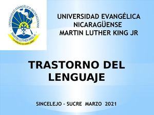 Trastorno Del Lenguaje