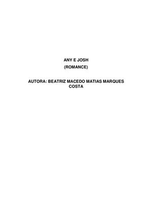 Any E Josh Romance Beatriz