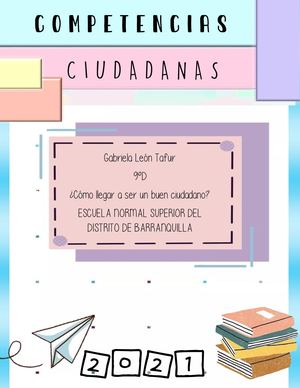 Plan Clase De Competencias Ciudadanas