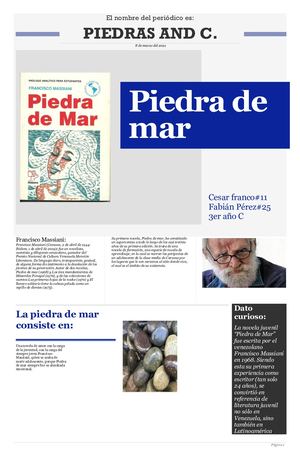 Periodico De Cesar Franco Y Fabian Perez