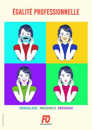 Affiche Egalité Professionnelle 8 Mars 2021