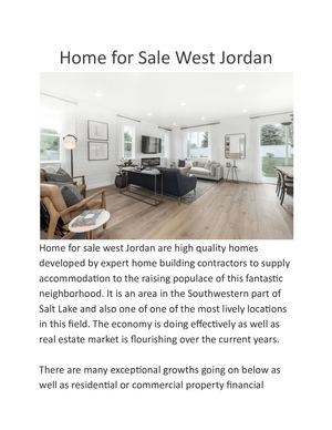 Home For Sale West Jordan Garbett Homes