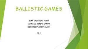 Ballistic Games Quimica