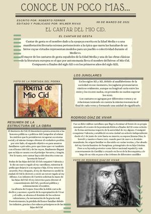 El Cantar del  Mio Cid