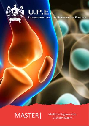 Máster en Medicina Regenerativa y Células Madre