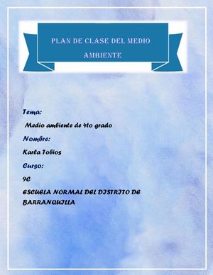 Plan De Clase