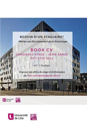 [STAGE] BOOK CV CANDIDATS, DUT STID, LILLE 2020