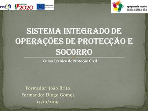 Sistema Integrado De Operações De Protecção E Socorro
