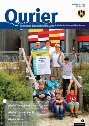 Qurier 08/2020 vom 29.07.2020 - Das Amtsblatt der Welterbestadt Quedlinburg mit den Ortschaften Bad Suderode und Stadt Gernrode mit Informationen der Stadtwerke Quedlinburg GmbH