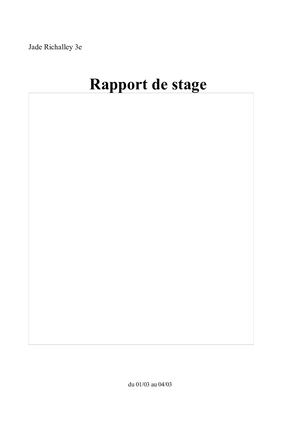 Rapport Stage Radiologie Jade