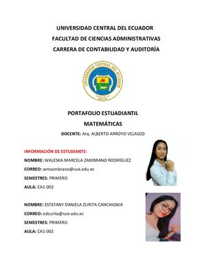 Portafolio De Matemáticas