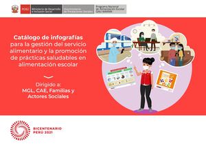 Catálogo de Infografías para la gestión del servicio alimentario y la promoción de prácticas saludables en alimentación escolar - Qali Warma
