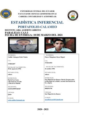 Portafolio De Estadistica Inferencial Calameo