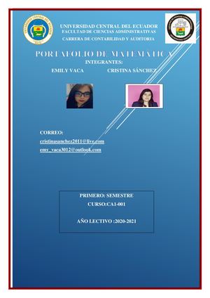 Potafolio De Matematica_Sánchez Cristina_Vaca Emily
