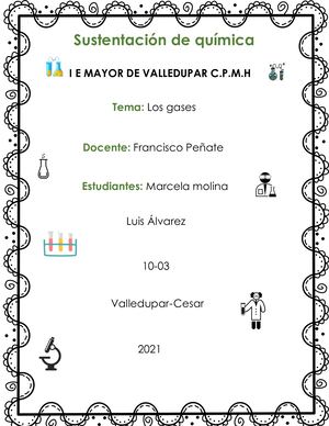 Sustentación De Química