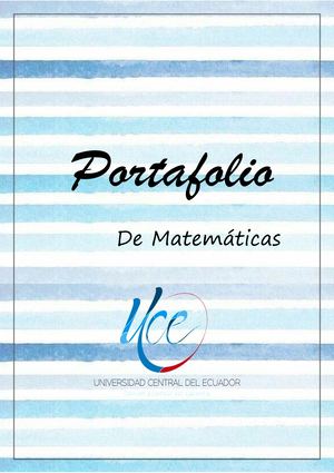 Portafolio De Matemáticas
