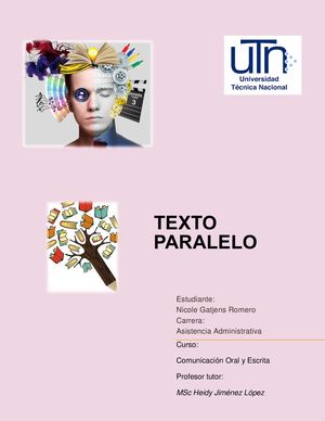 Texto Paralelo Nicole Gatjens Romero Formato Word