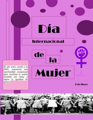 Revista Dia De La Mujer