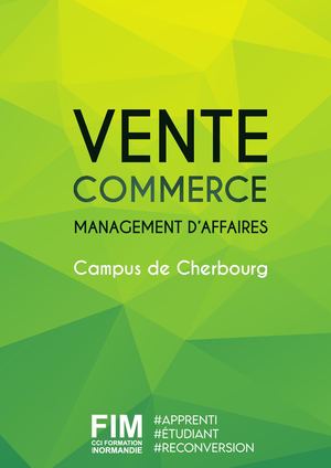 Formations Vente Commerce Campus de Cherbourg