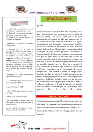 Evaluation Formatives Il éTait Une Fois Un Vieux Couple Heureux