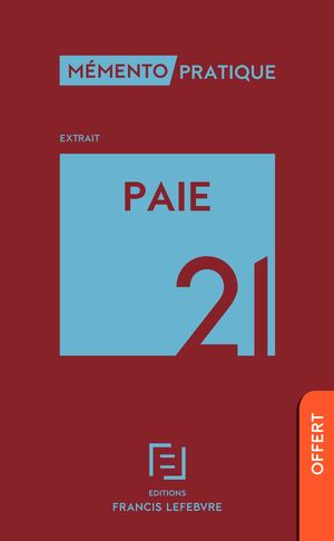 Extrait du Mémento Paie 2021