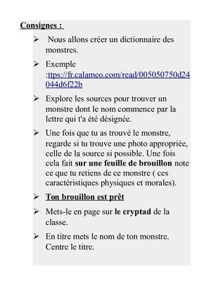 Dctionnaire Monstres 6a