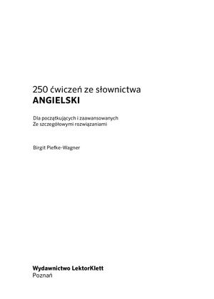 250 ćwiczeń ze słownictwa. Angielski