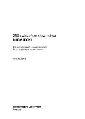 250 ćwiczeń ze słownictwa. Niemiecki