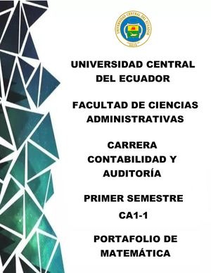 Portafolio Matemática