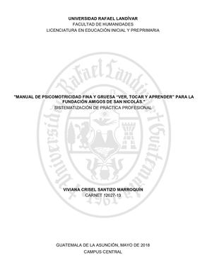 Coordinación Motriz Fina Y Gruesa