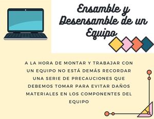 Normas a tener en cuenta al ensamblar y desensamblar un equipo