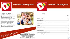 Modelo De Negocio Tiendas D1