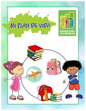 Cartilla Plan De Vida Generaciones Con Bienestar Nariño