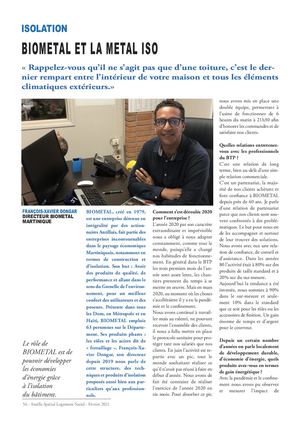 Biométal - Article - Interview Fx Dongar - Fév. 21