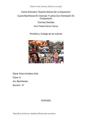 Periódico Y Collage De Sociales