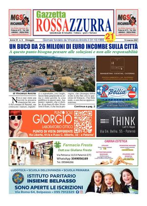 Gazzetta Rossazzurra Anno Vi N 5 Del 13 3 2021