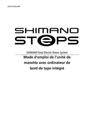 SHIMANO Mode D'emploi Manette E5000