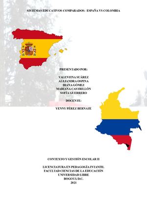 Sistema Educativo España vs Colombia