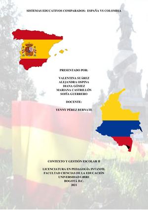 Comparación Sistema Educativo España vs Colombia