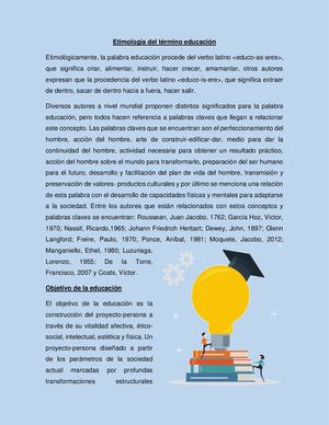 Etimologia De La Educ Superior