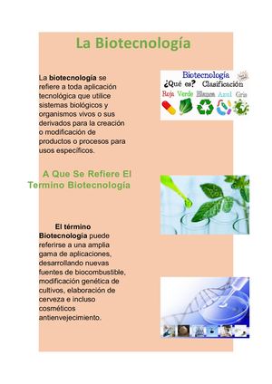 La Biotecnología