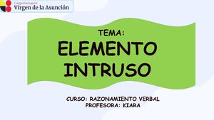 Clase 1 Razonamiento Verbal