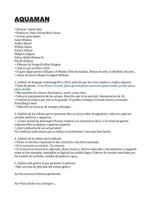 Analisis De Una Pelicula