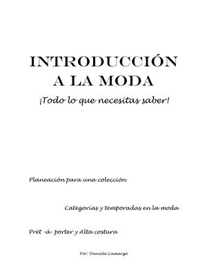Introducción a la Moda