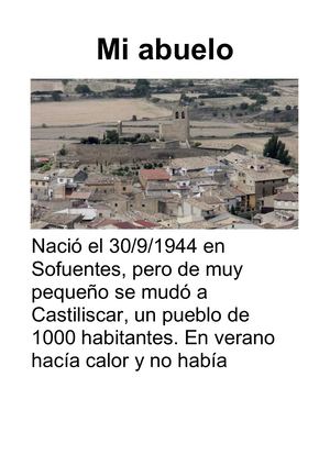 Biografía De Mi Abuelo, ÓScar