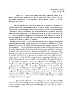 Cartas Guerra Civil Española