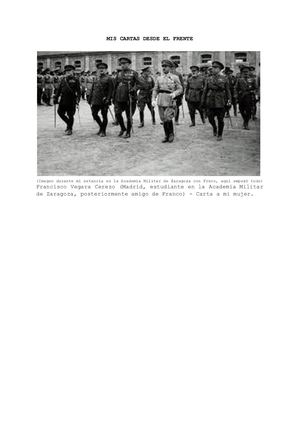 MIS CARTAS DESDE EL FRENTE