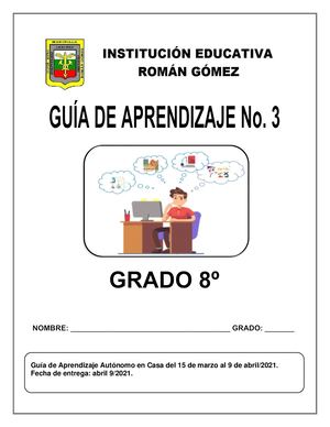 Guía De Aprendizaje No 3 Primer Periodo