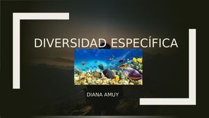 Diversidad Específica