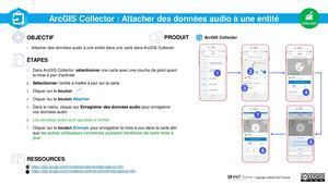 Arc GIS Collector - Attacher Des Données Audio à Une Entité.